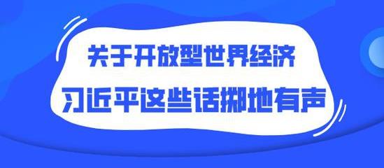 關(guān)于開放型世界經(jīng)濟(jì) 習(xí)近平這些話擲地有聲